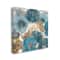 Stupell Industries Elegant Blue Florals Abstract Glam Flowers Canvas Wall Art